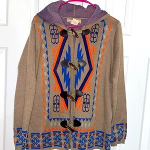 Flying Tomato Wooden Button Coat Size S